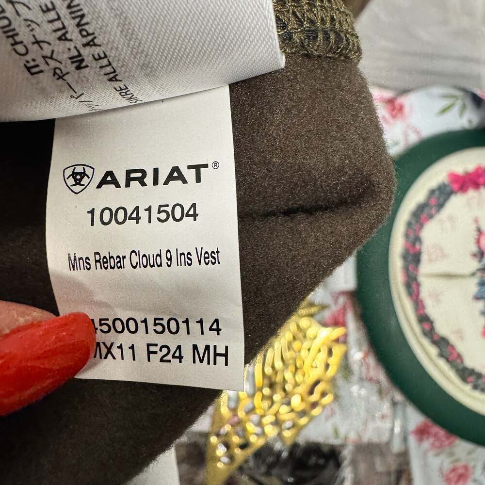 Ariat Rebar Cloud 9 Insulated Vest in Wren XXL-Tall - Picture 6 of 8
